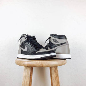 Custom Air Jordan 1 Shadow Grey Sneakers - sneakerhypesusa