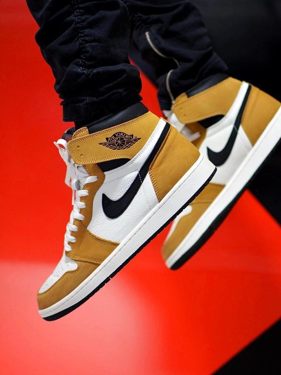 Custom Air Jordan 1 Tan Sneakers - sneakerhypesusa