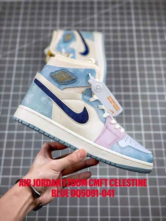 Custom Air Jordan 1 Zoom CMFT Celestine Blue DQ5091 041