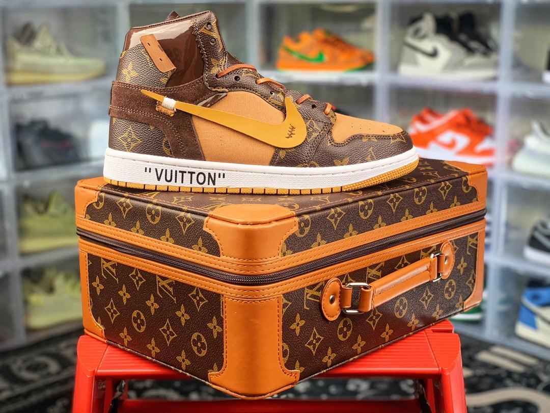 Custom Air Jordan 1 x LV x OFF WHITE Virgil Abloh