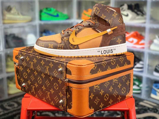 Custom Air Jordan 1 x LV x OFF WHITE Virgil Abloh