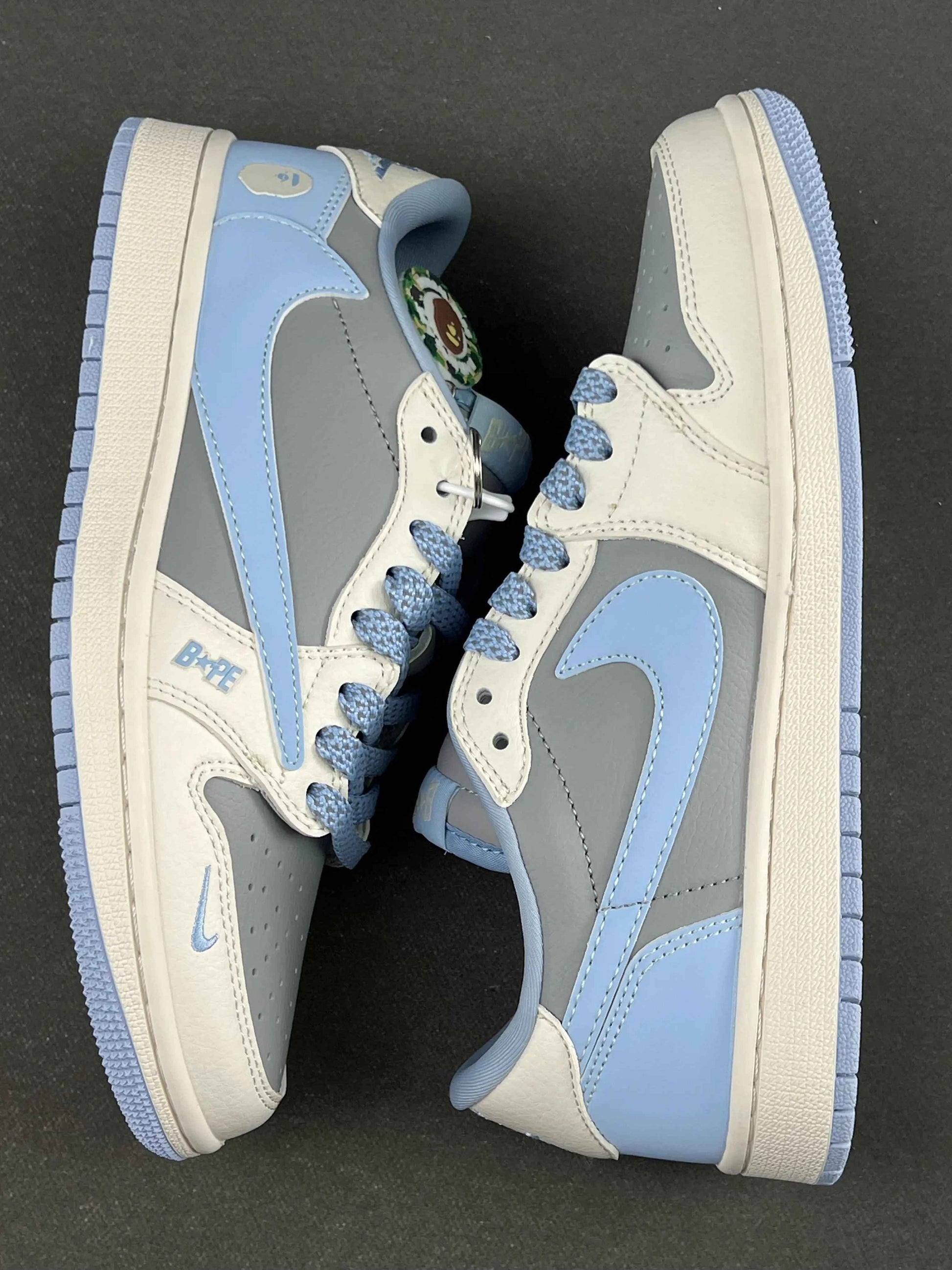 Custom Air Jordan 1 x Travis Scott x BAPE BB6588-104