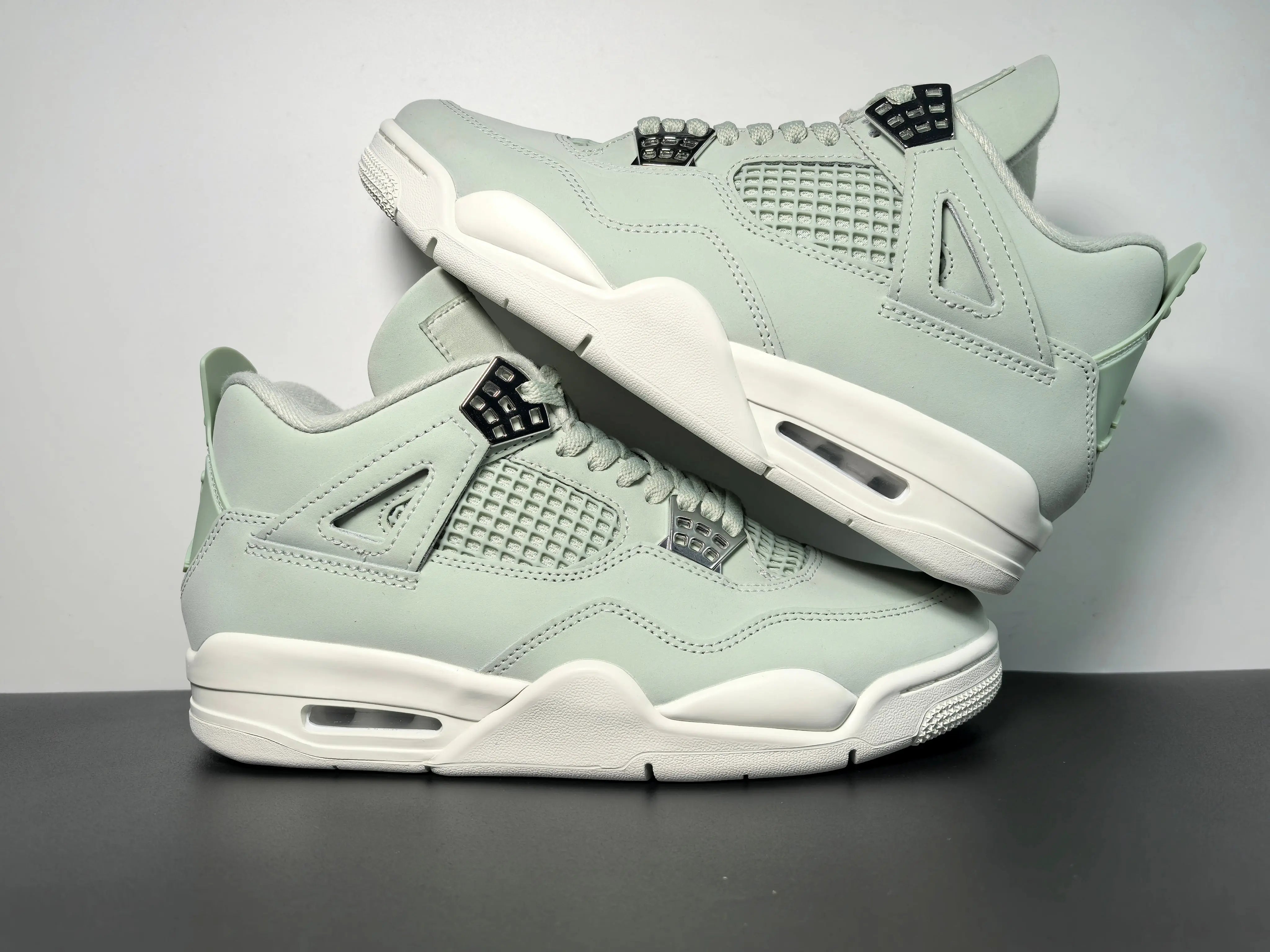 Custom Air Jordan 4 Seafoam/Sail HV0823-003 Sneakerhill