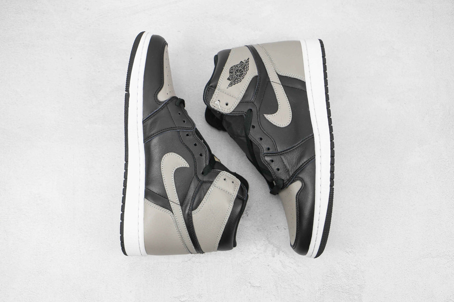 Custom Black Grey Jordan 1 High Q ( Customs And Box ), Jordan 1 Sneakers