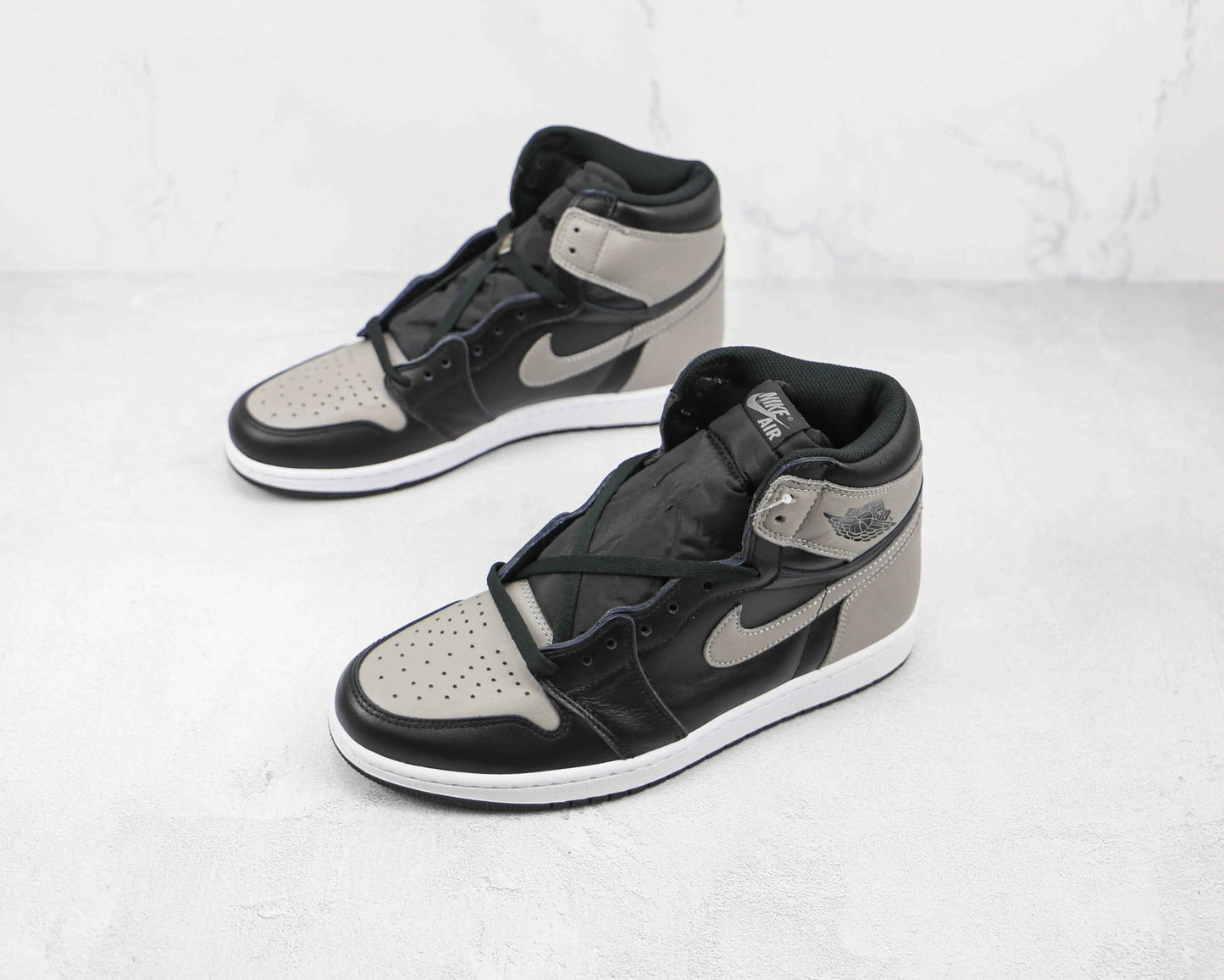 Custom Black Grey Jordan 1 High Q ( Customs And Box ), Jordan 1 Sneakers