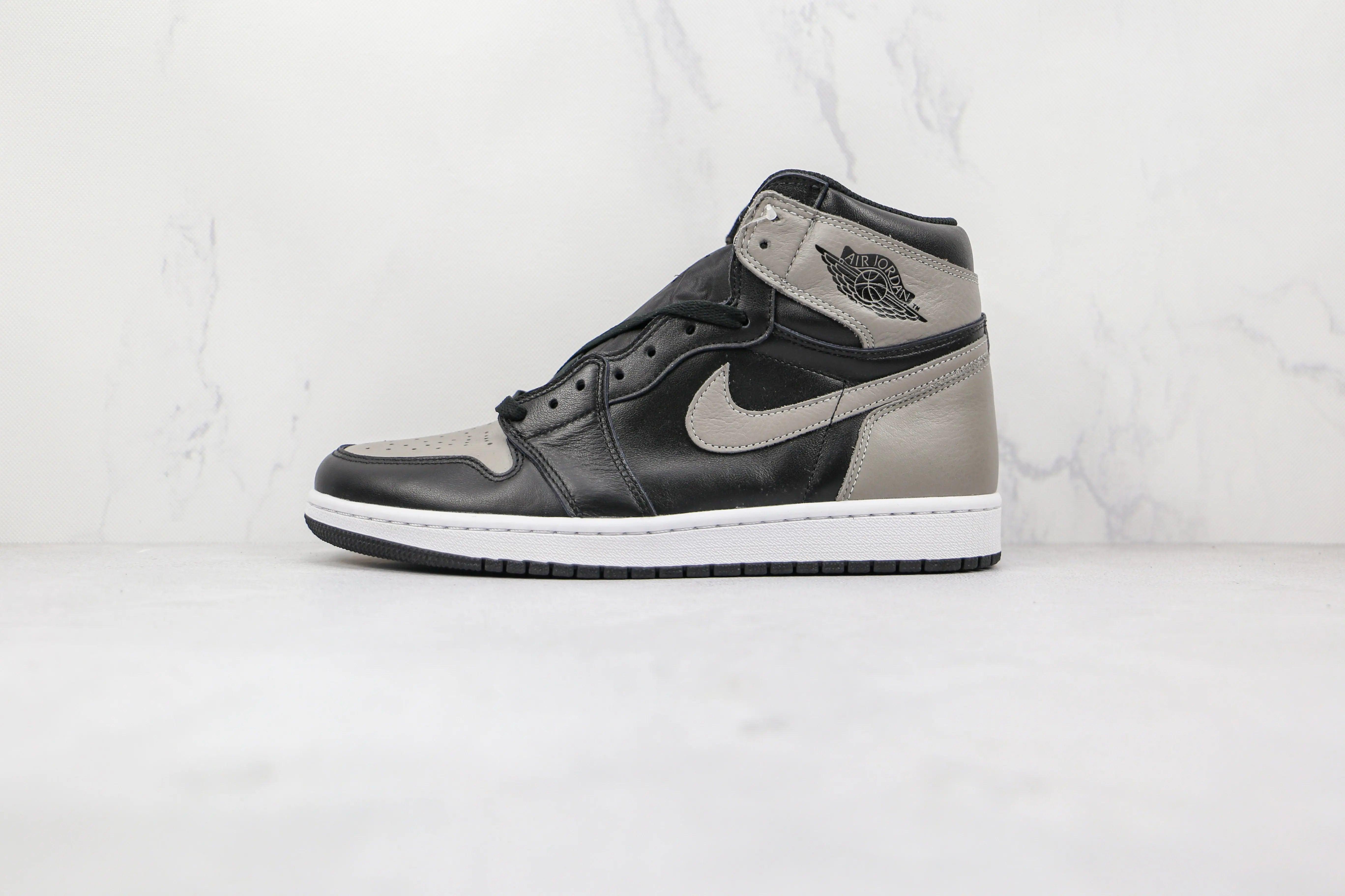 Custom Black Grey Jordan 1 High Q ( Customs And Box ), Jordan 1 Sneakers - sneakerhypesusa