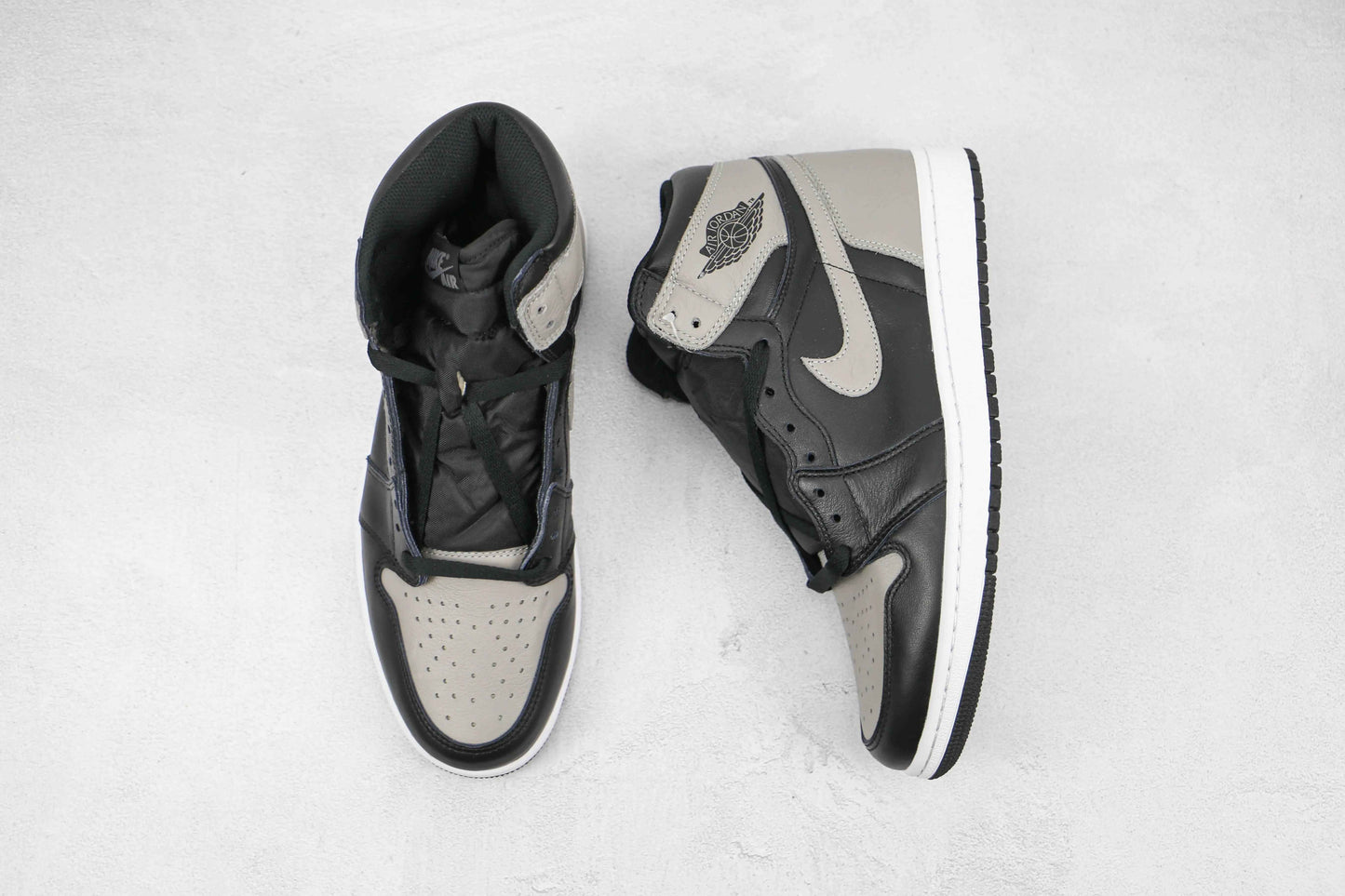 Custom Black Grey Jordan 1 High Q ( Customs And Box ), Jordan 1 Sneakers