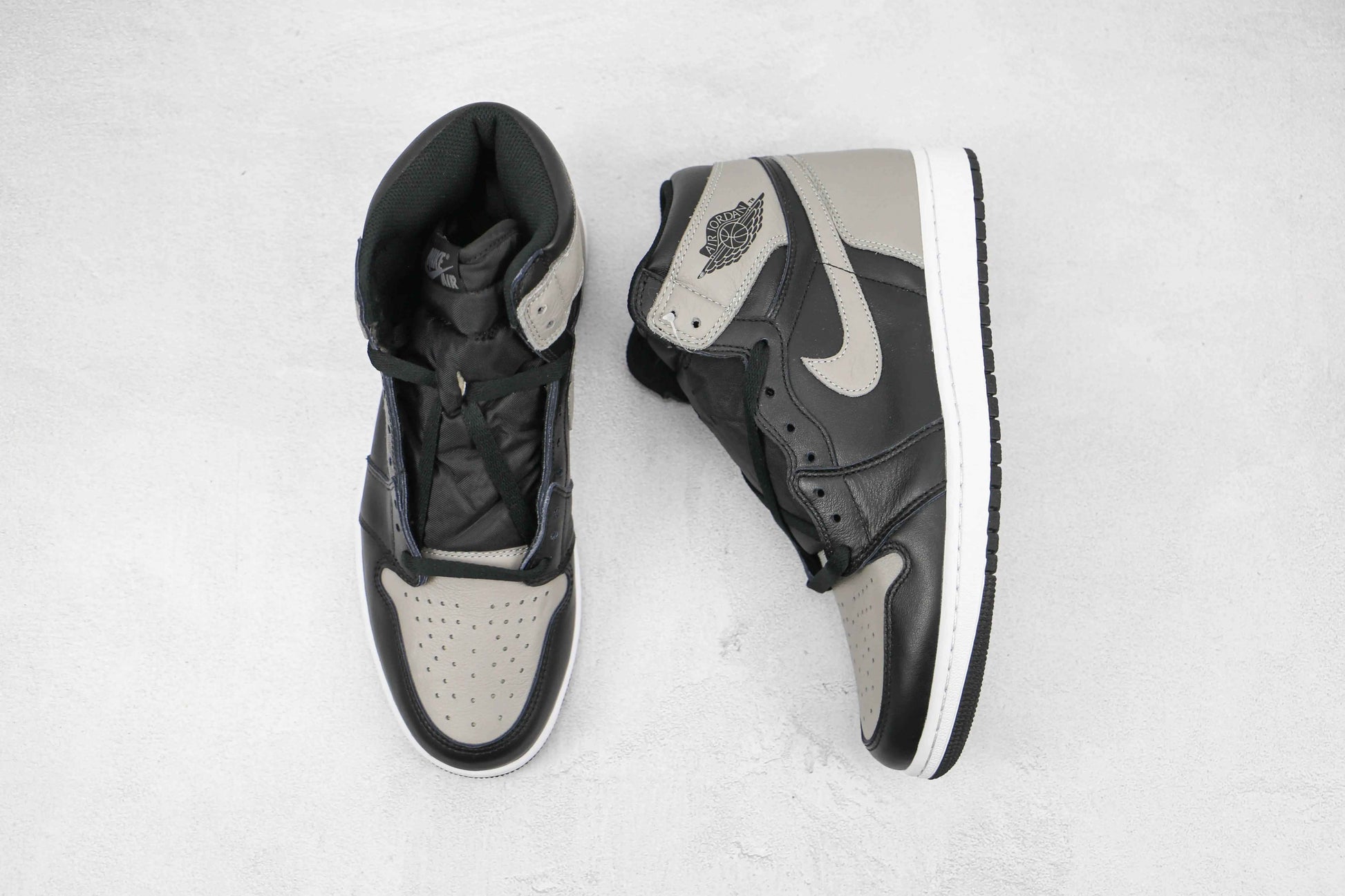 Custom Black Grey Jordan 1 High Q ( Customs And Box ), Jordan 1 Sneakers