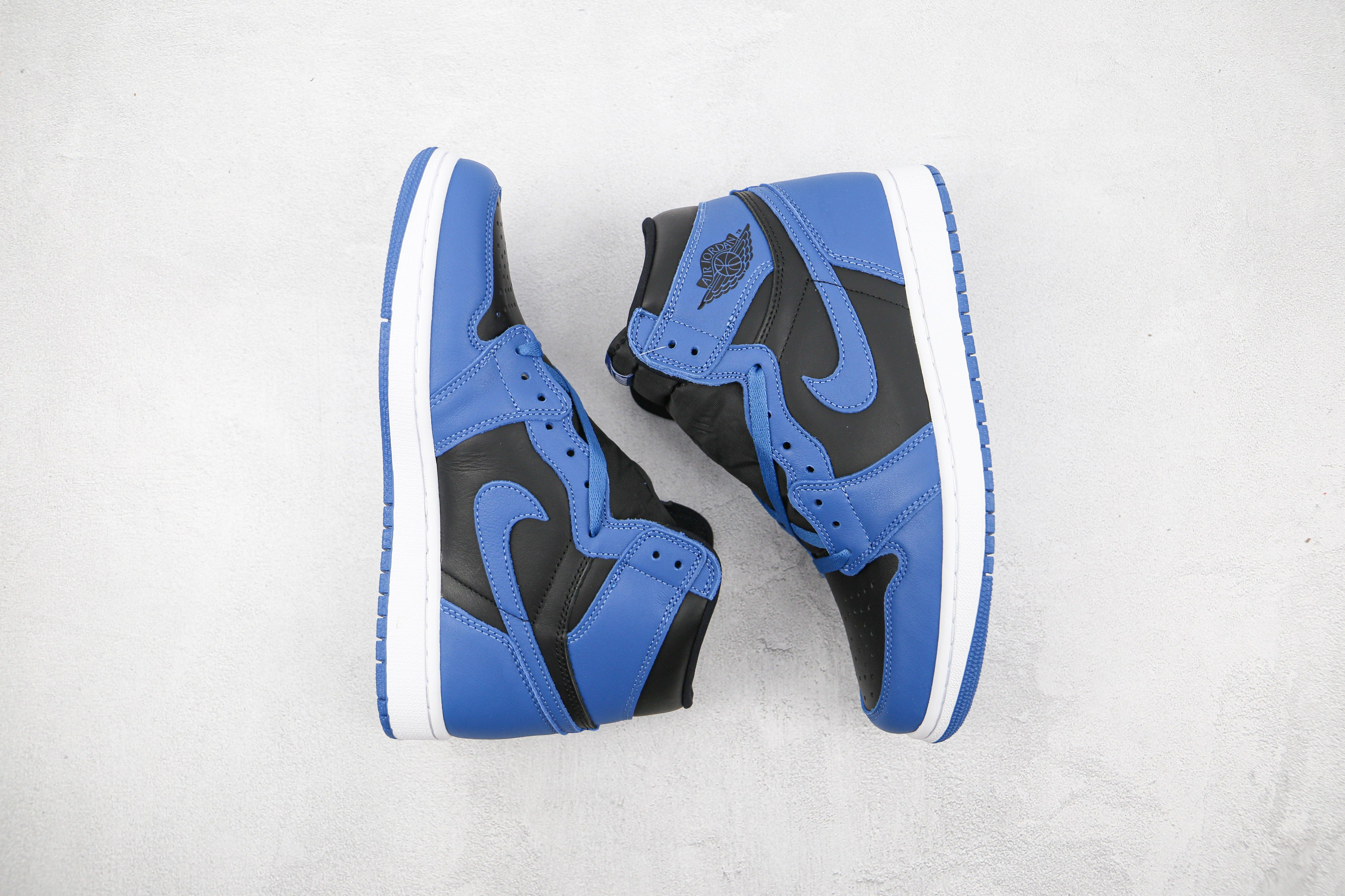 Custom Blue Black Jordan 1 High Q - sneakerhypesusa