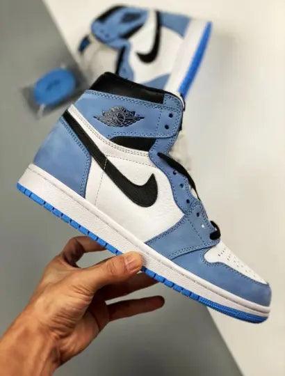 Custom Blue Black White Jordan 1 High Q - sneakerhypesusa