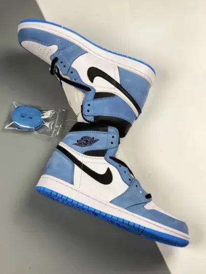 Custom Blue Black White Jordan 1 High Q - sneakerhypesusa