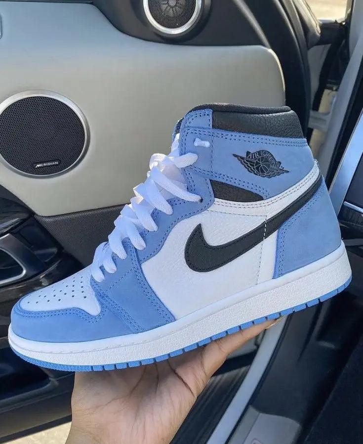 Custom Blue Black White Jordan 1 High Q - sneakerhypesusa