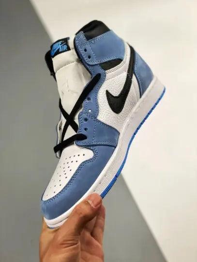 Custom Blue Black White Jordan 1 High Q - sneakerhypesusa