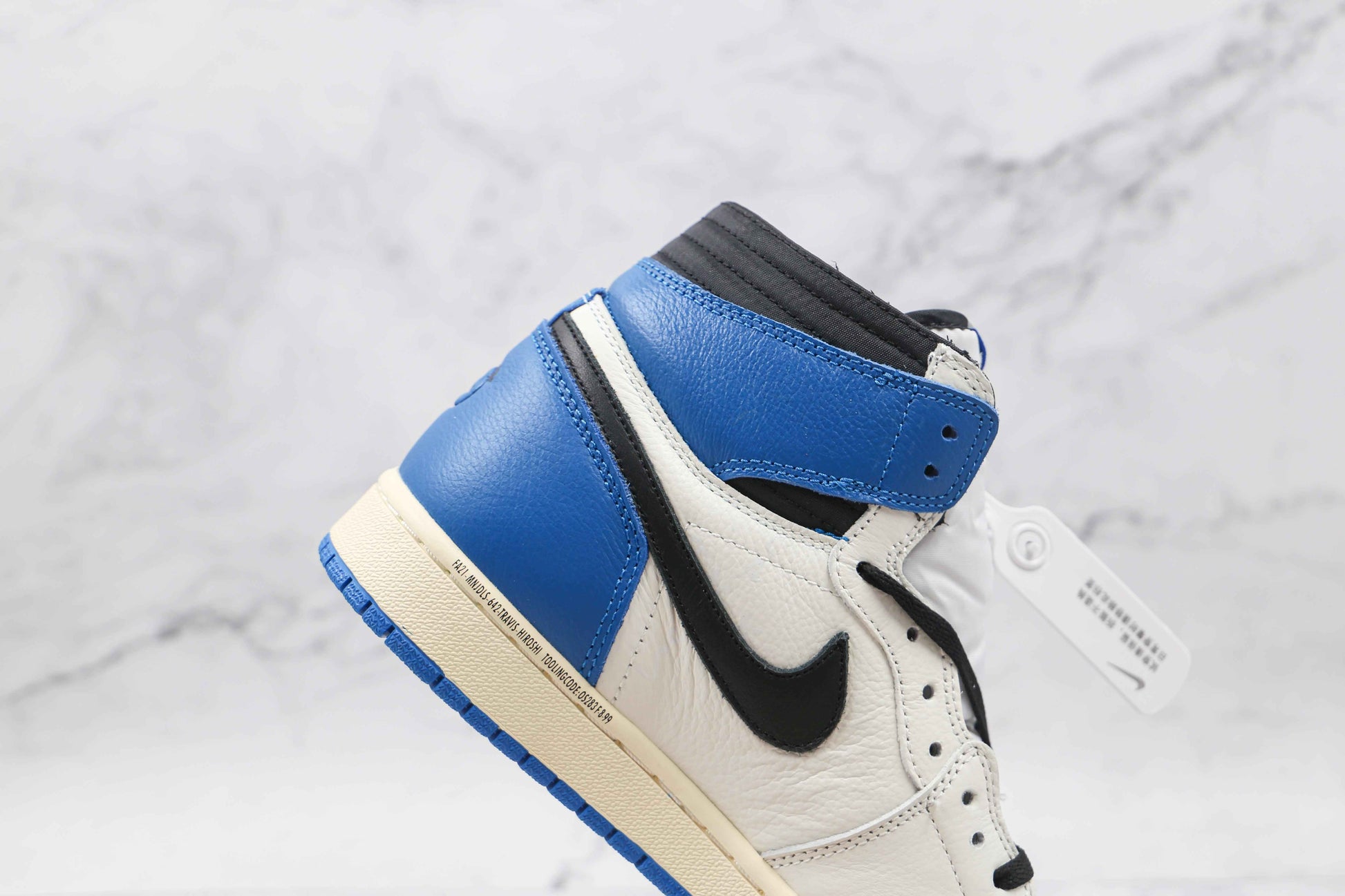 Custom Blue T-Scott x Fragment x Air Jordan 1 High Q