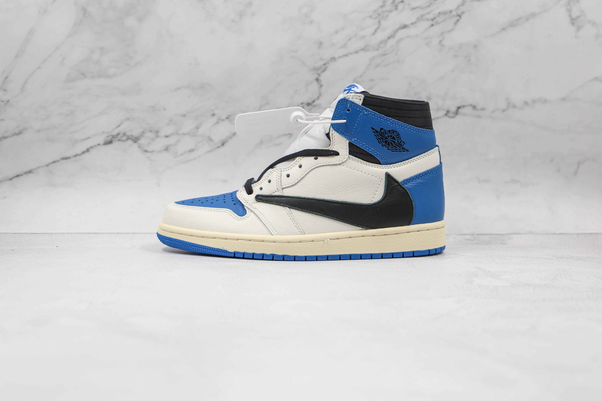 Custom Blue T-Scott x Fragment x Air Jordan 1 High Q