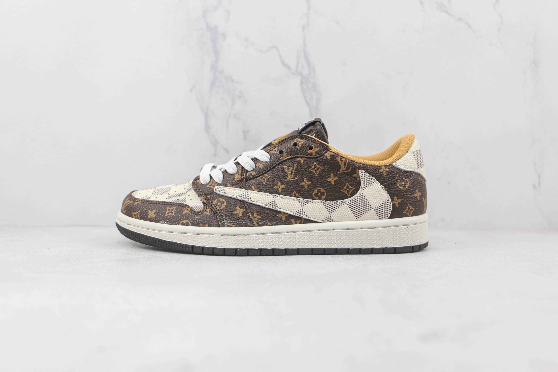 Custom Fragment x Travis Scott x Air Jordan 1 Low LV DM7866 216