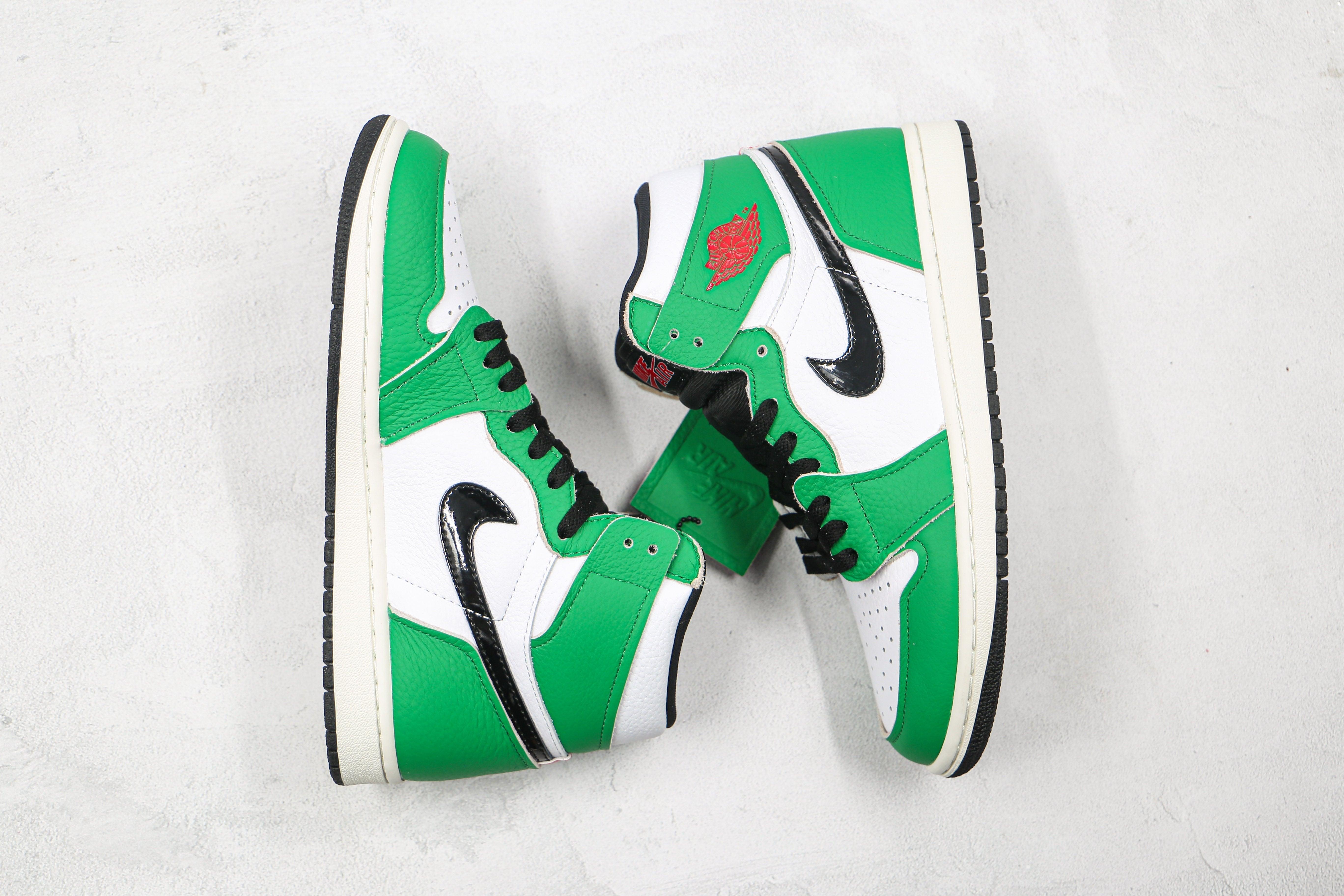 Custom GREEN Jordan 1 High Q - sneakerhypesusa