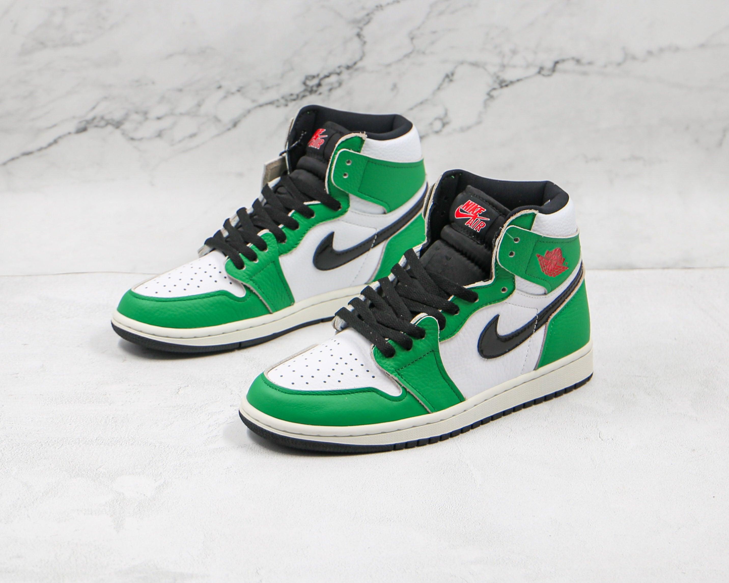 Custom GREEN Jordan 1 High Q - sneakerhypesusa