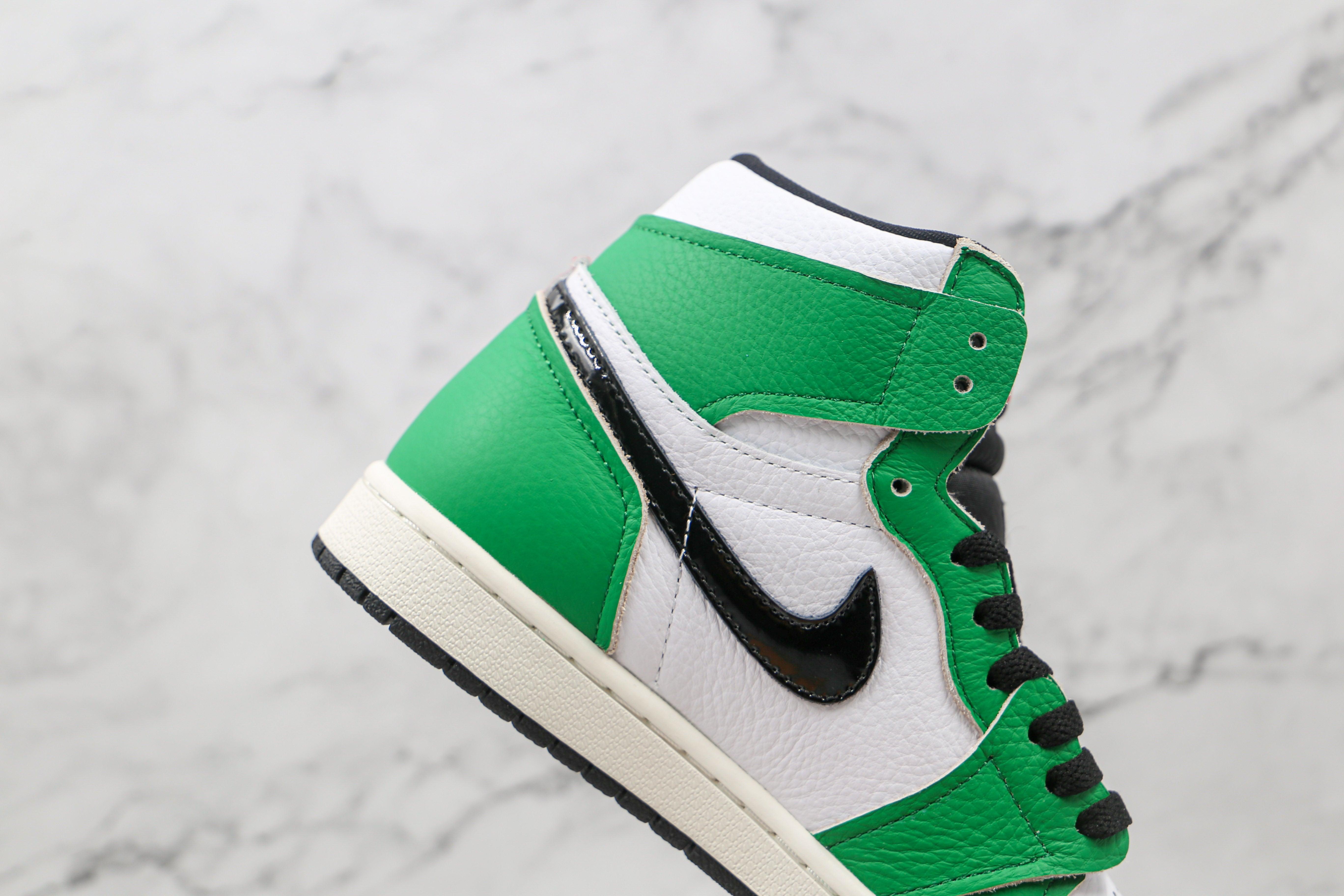 Custom GREEN Jordan 1 High Q - sneakerhypesusa