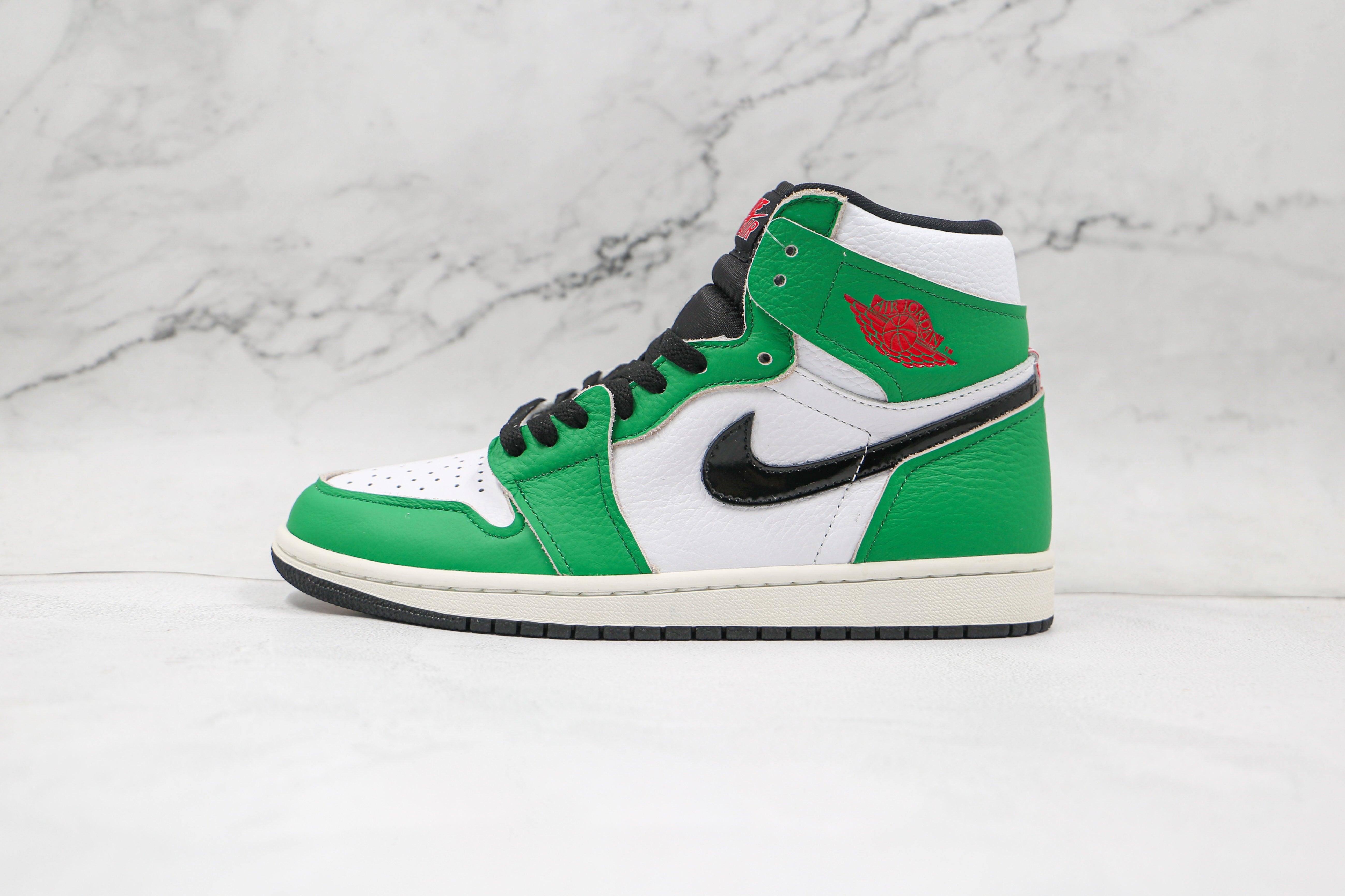 Custom GREEN Jordan 1 High Q - sneakerhypesusa