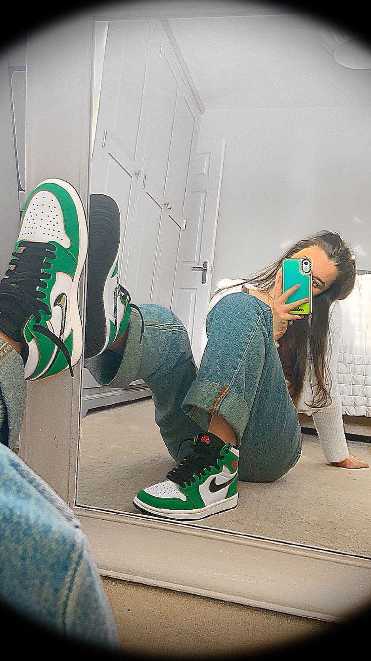 Custom GREEN Jordan 1 High Q - sneakerhypesusa