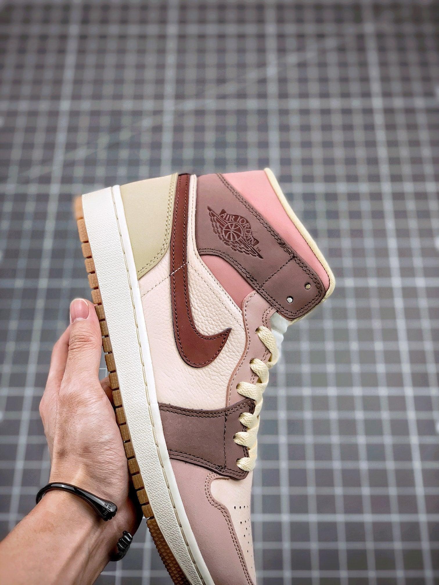 Custom Jordan 1 Mid SE Dark Pony Smoky Mauve DO7440-821 sneakerhypesusa