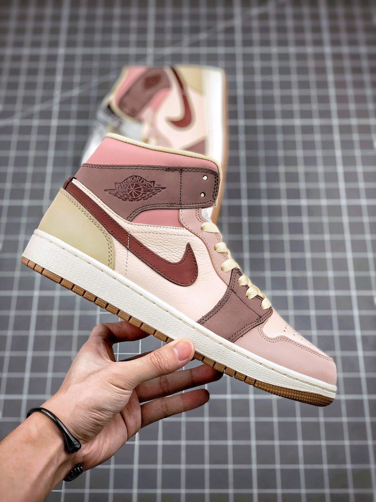 Custom Jordan 1 Mid SE Dark Pony Smoky Mauve DO7440-821 sneakerhypesusa