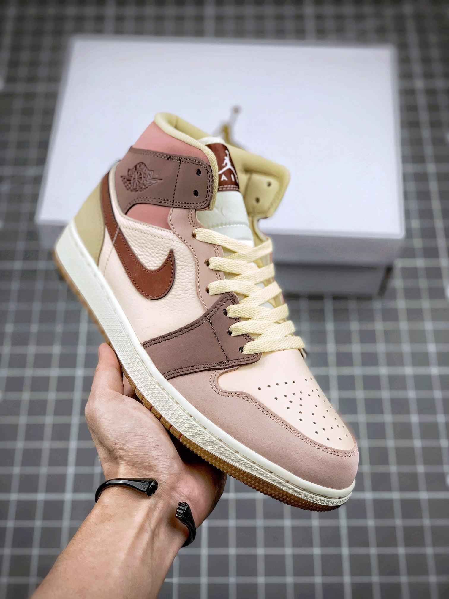 Custom Jordan 1 Mid SE Dark Pony Smoky Mauve DO7440-821