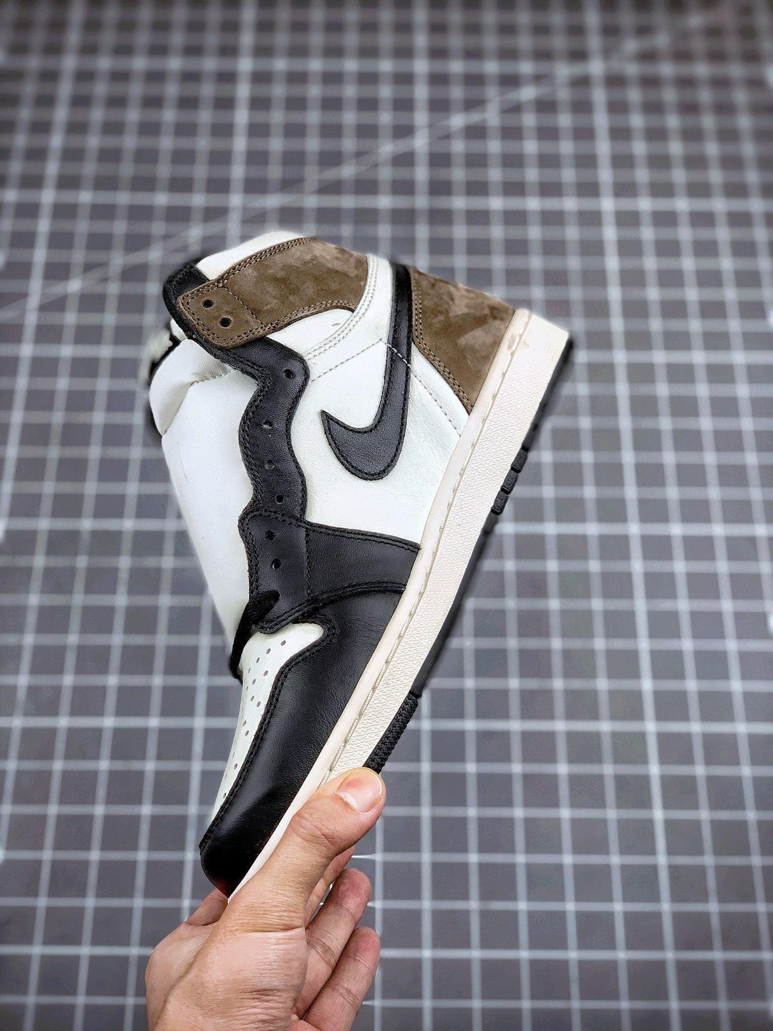 Custom Jordan 1 Retro High Dark Mocha - 555088-105 sneakerhypesusa