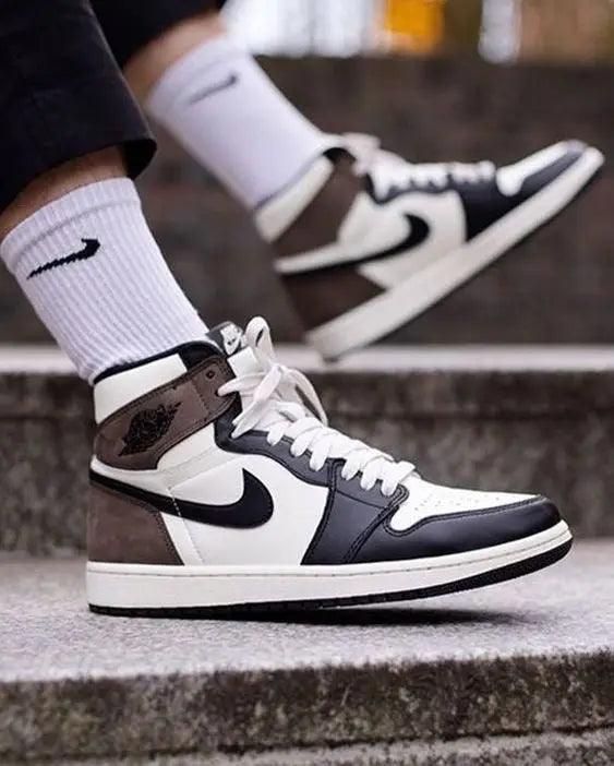 Custom Jordan 1  Retro High Dark Mocha High Q - sneakerhypesusa