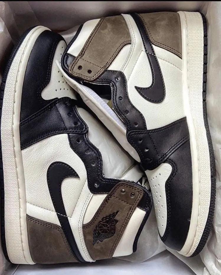 Custom Jordan 1  Retro High Dark Mocha High Q - sneakerhypesusa