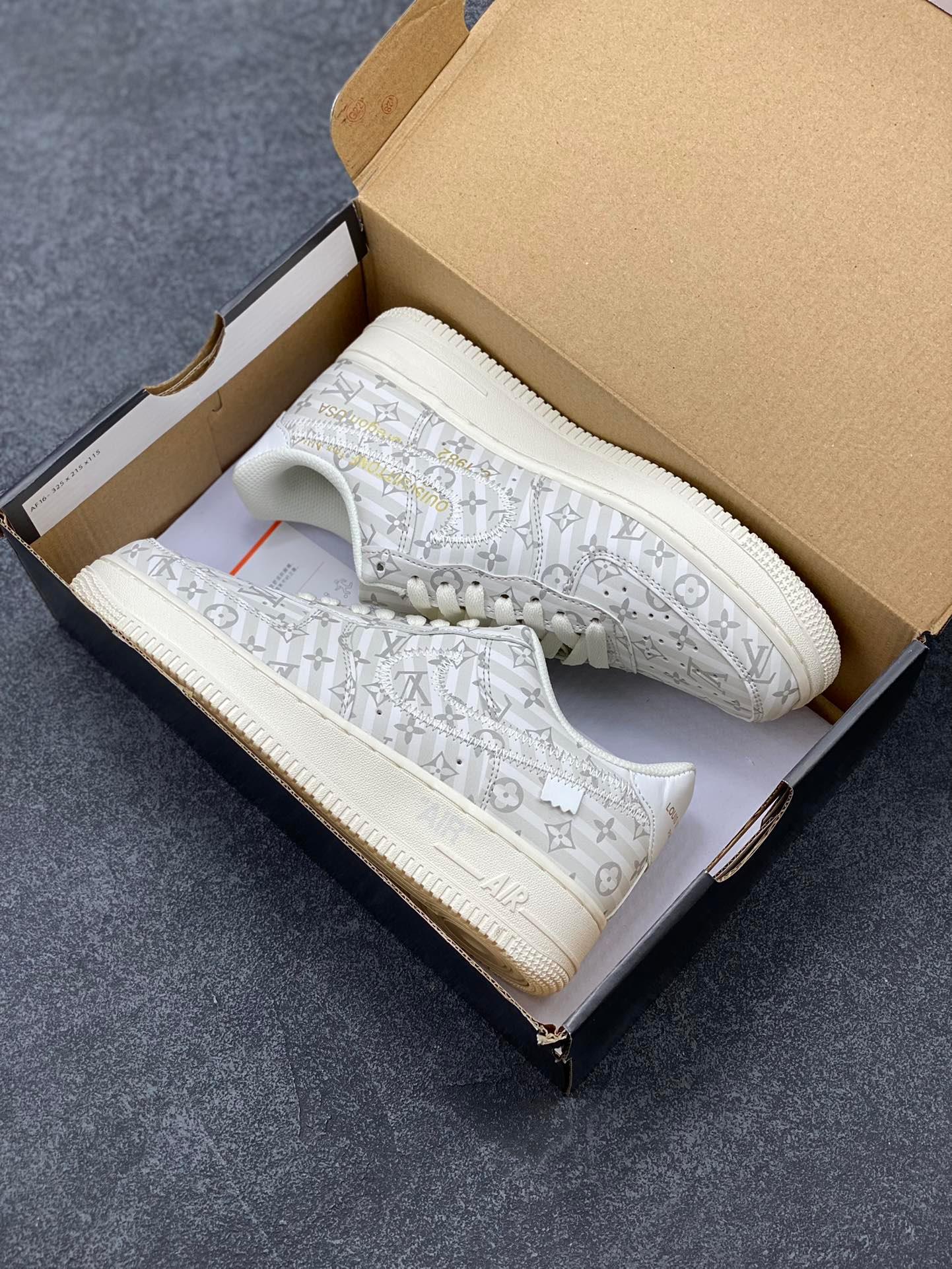 Custom LV x Off-wht x NK Air Force 1 1A9V9E - sneakerhypesusa