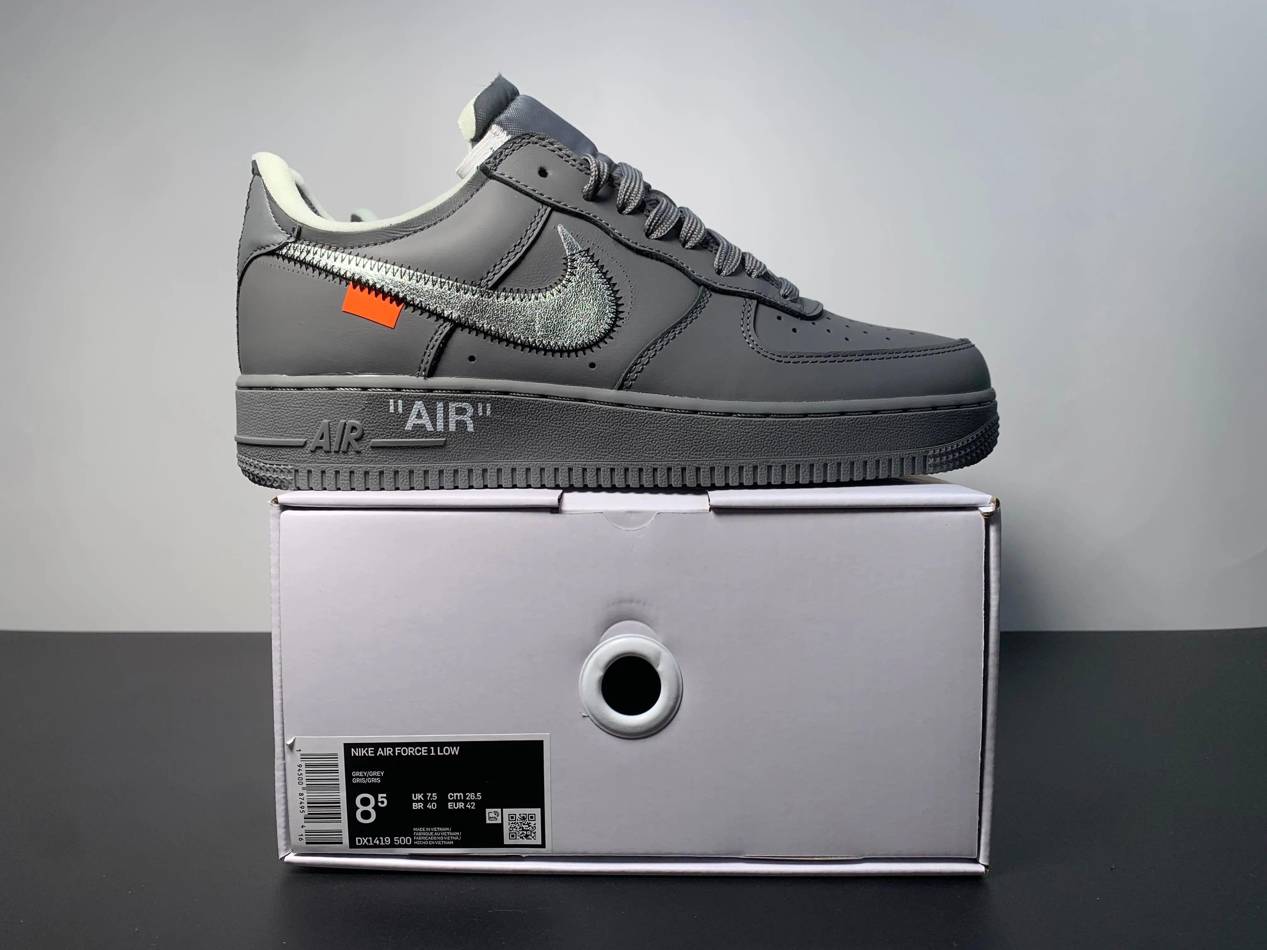 Custom OFF-WHITE x Nike Air Force 1 Low DX1419-500 Sneakerhill