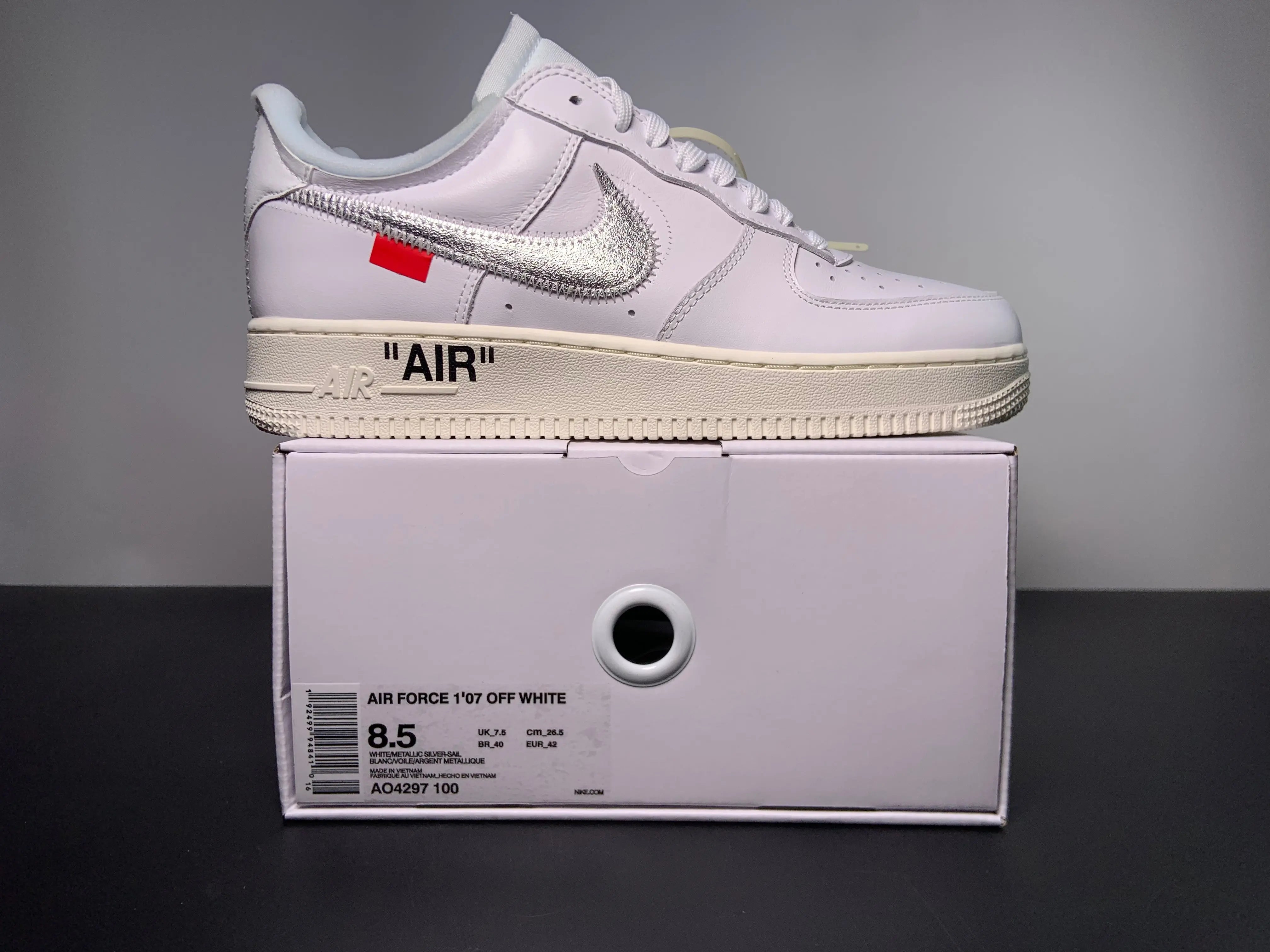 Custom Off White x Nike Air Force 1 Low AO4297-100 Sneakerhill