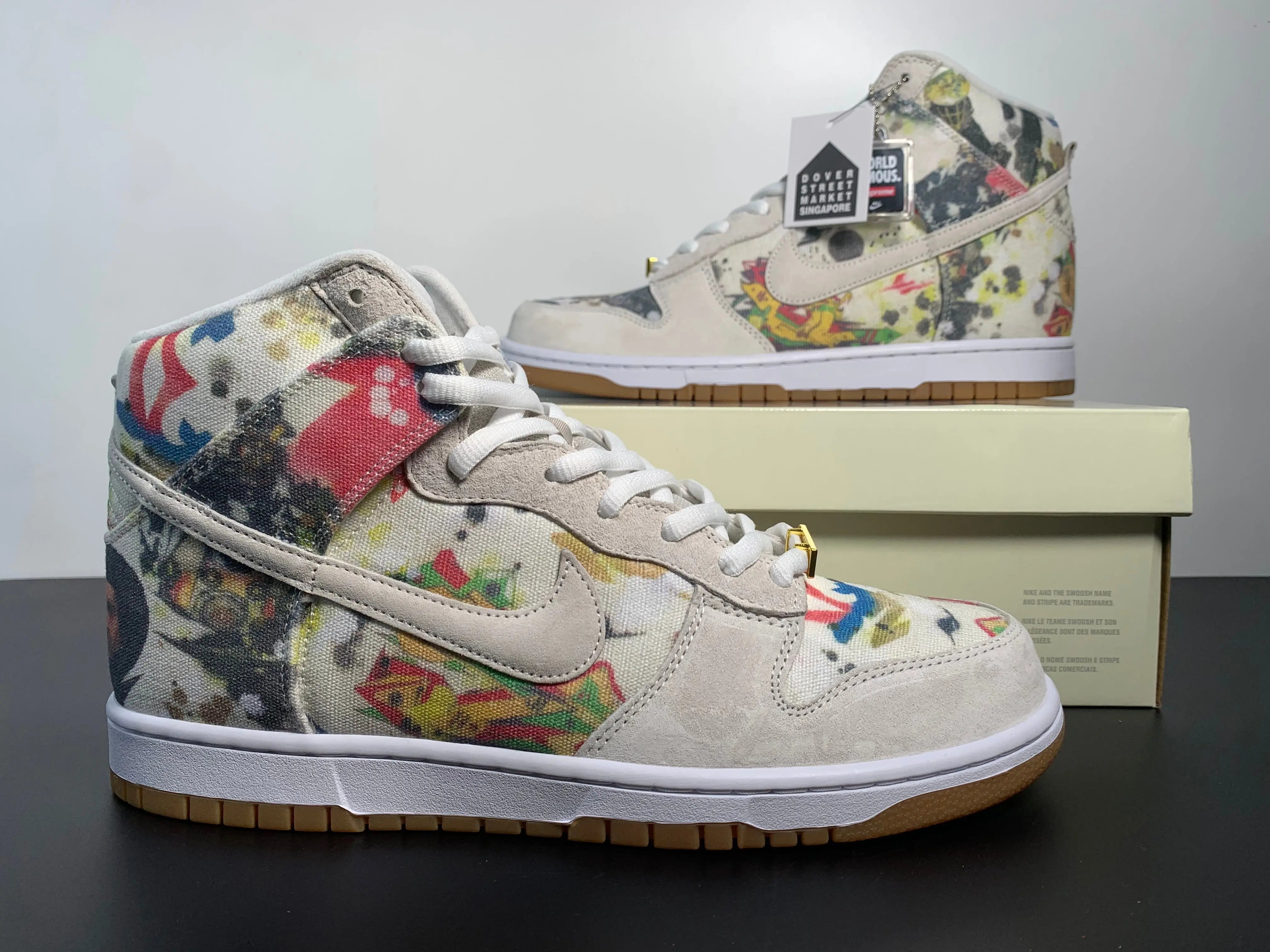 Custom Supreme x NK Dunk SB High Rammellzee Sneakerhill