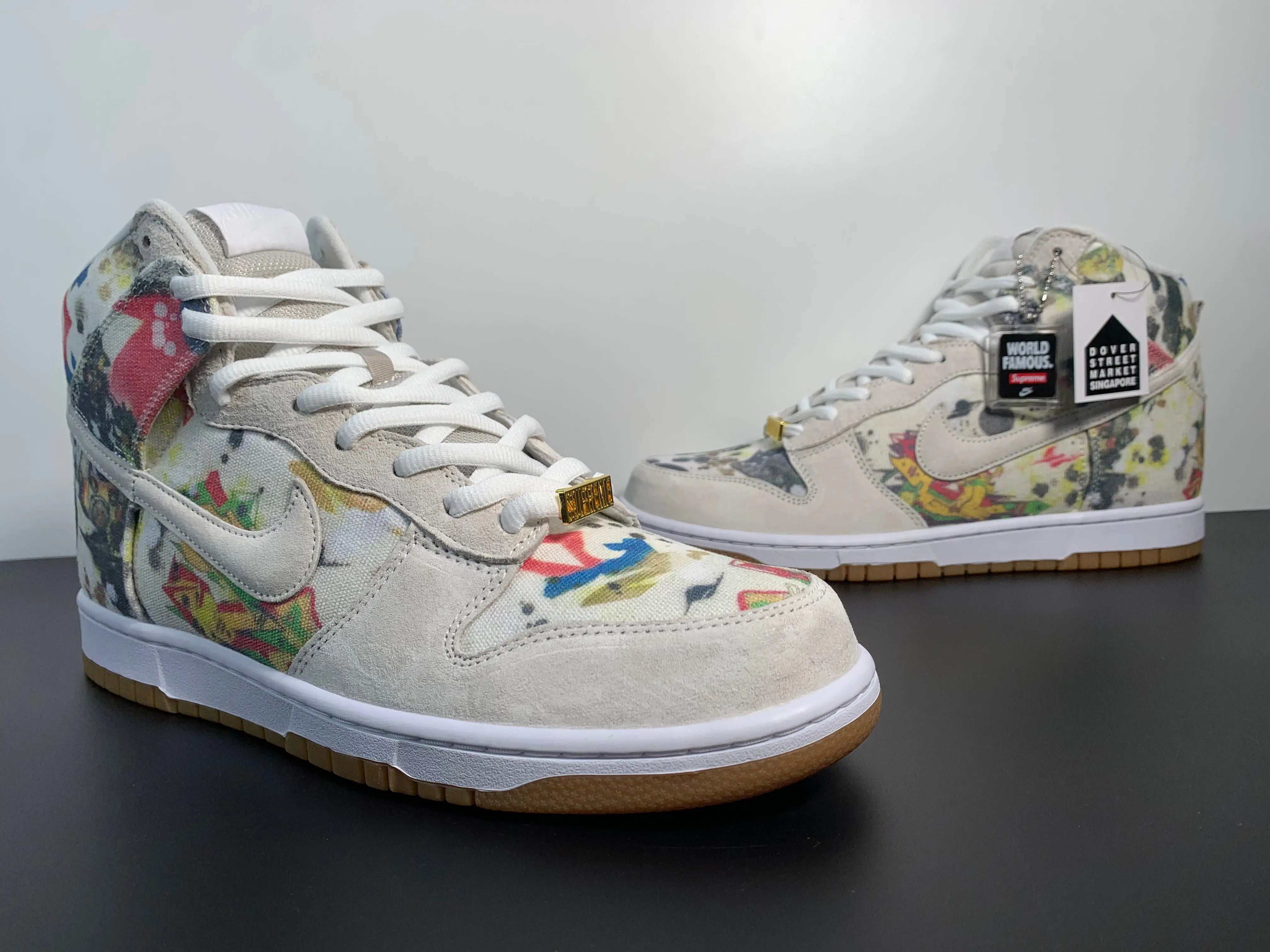 Custom Supreme x NK Dunk SB High Rammellzee Sneakerhill