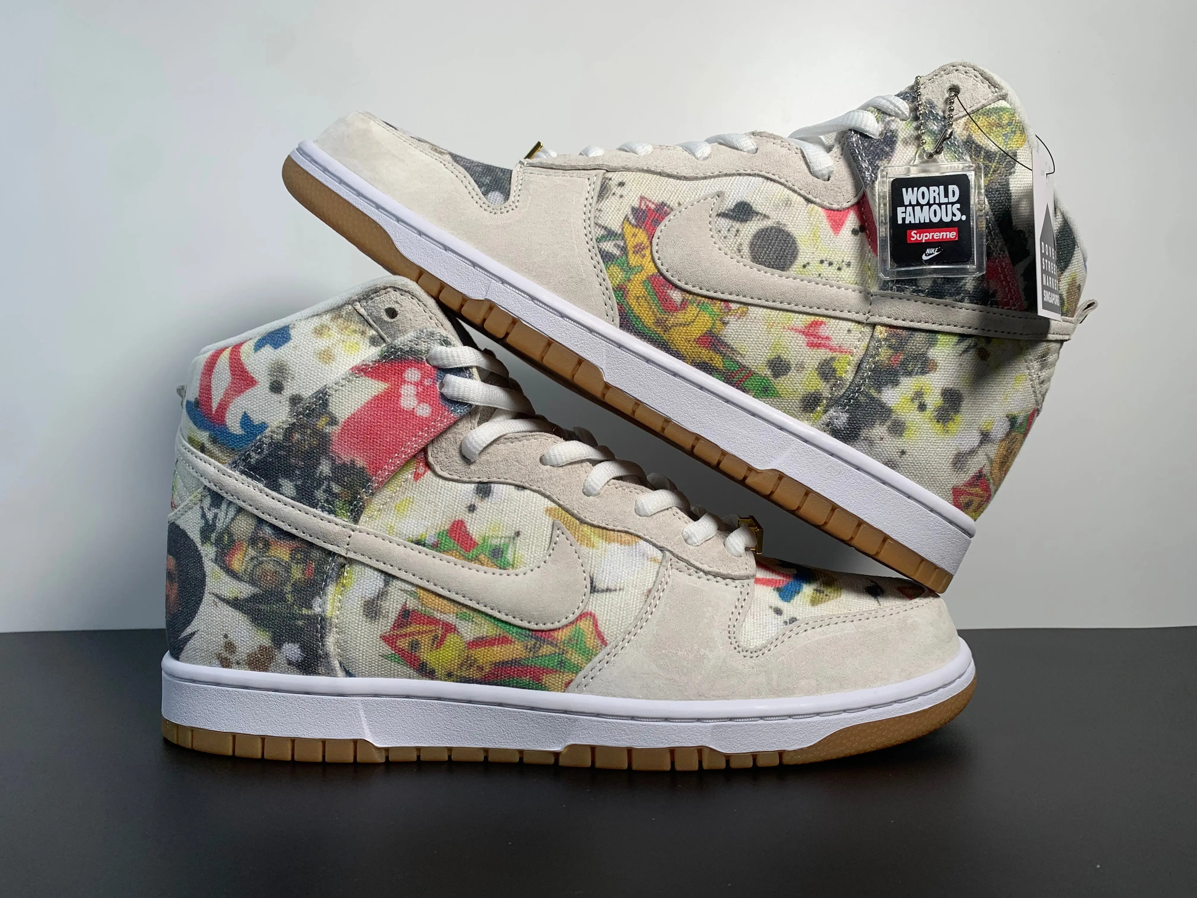 Custom Supreme x NK Dunk SB High Rammellzee Sneakerhill