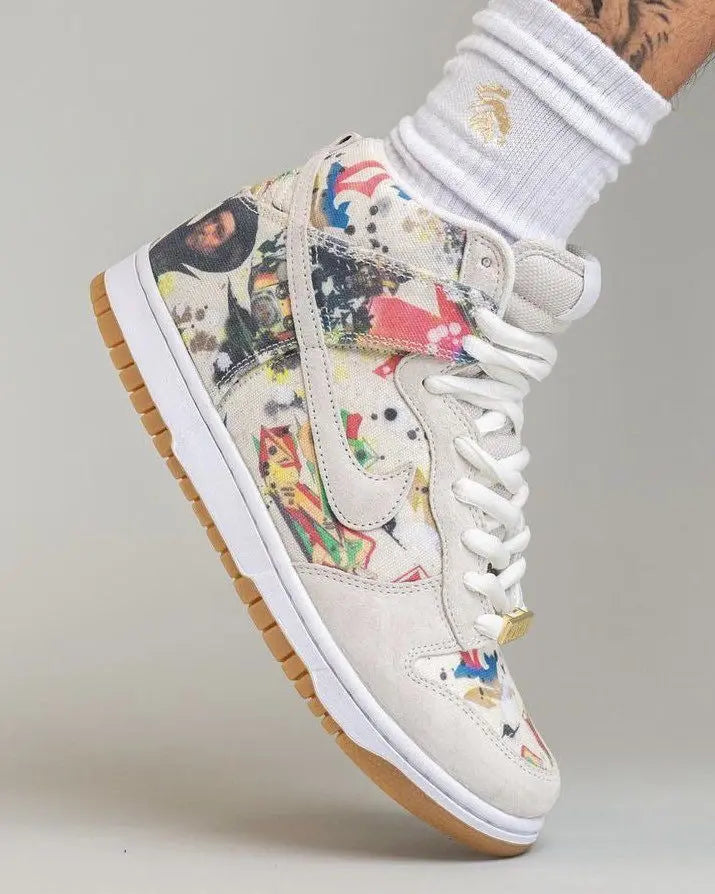 Custom Supreme x NK Dunk SB High Rammellzee Sneakerhill