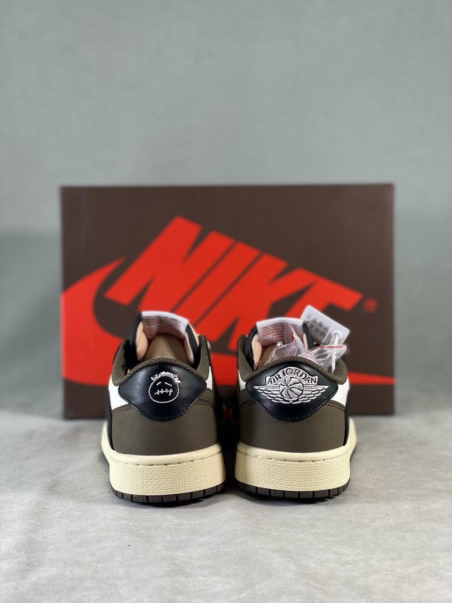 Custom Travis Scott × Air Jordan 1 Low OG “Reverse M CQ4277 105 - sneakerhypesusa