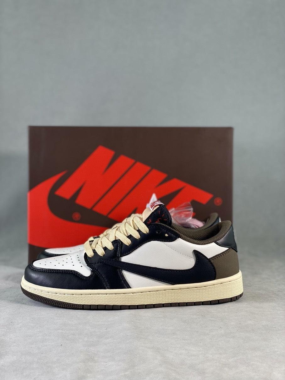 Custom Travis Scott × Air Jordan 1 Low OG “Reverse M CQ4277 105 - sneakerhypesusa