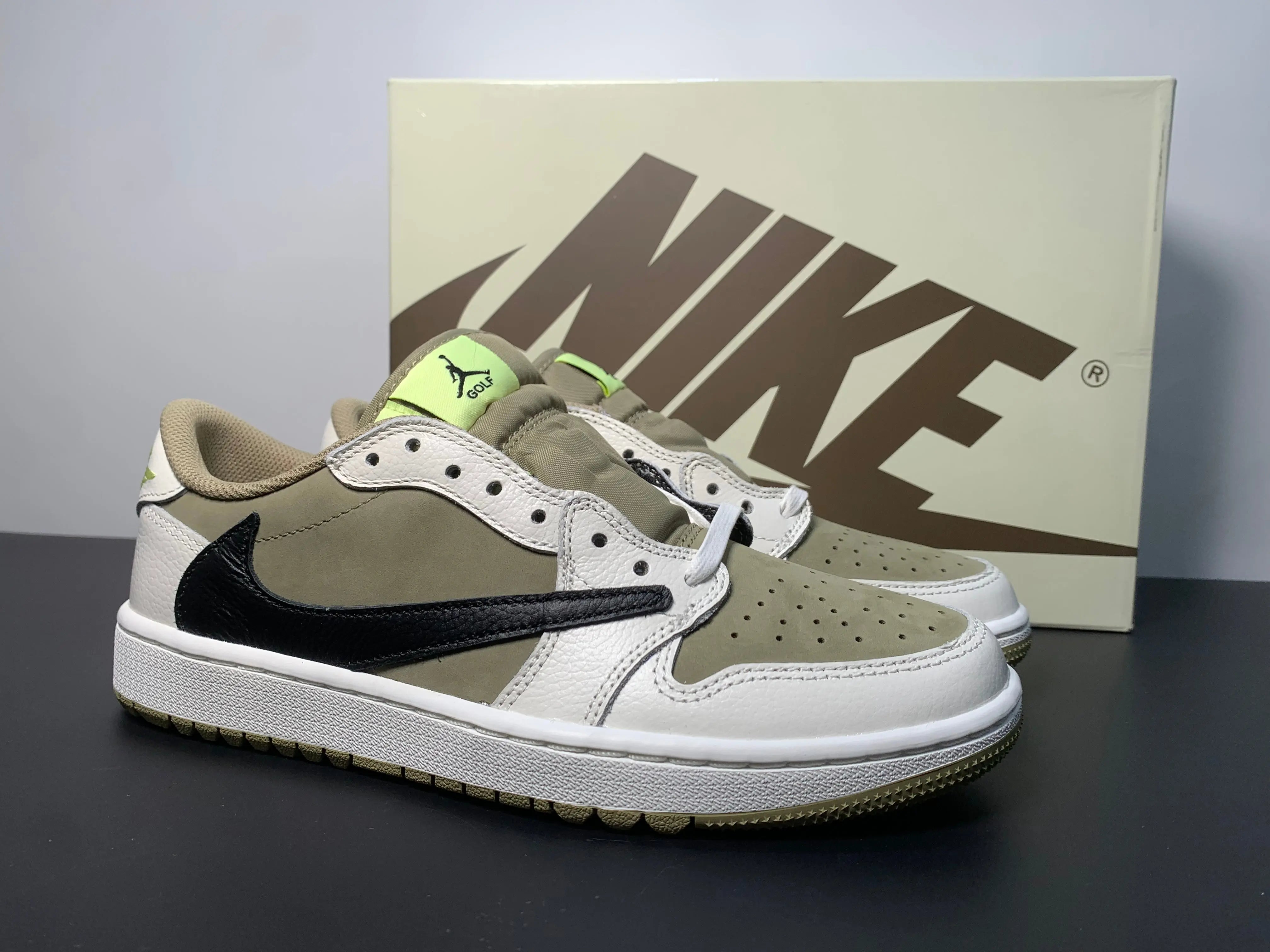 Custom Travis Scott x Air Jordan 1 Low Golf TS DM7866-01 Sneakerhill