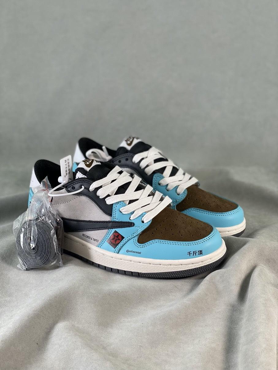 Custom Travis Scott x Air Jordan 1 Low OG SP 'JACKBOYS' DM7866-009 - sneakerhypesusa