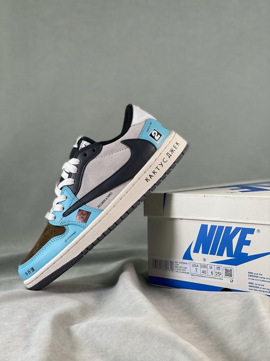 Custom Travis Scott x Air Jordan 1 Low OG SP 'JACKBOYS' DM7866-009 - sneakerhypesusa