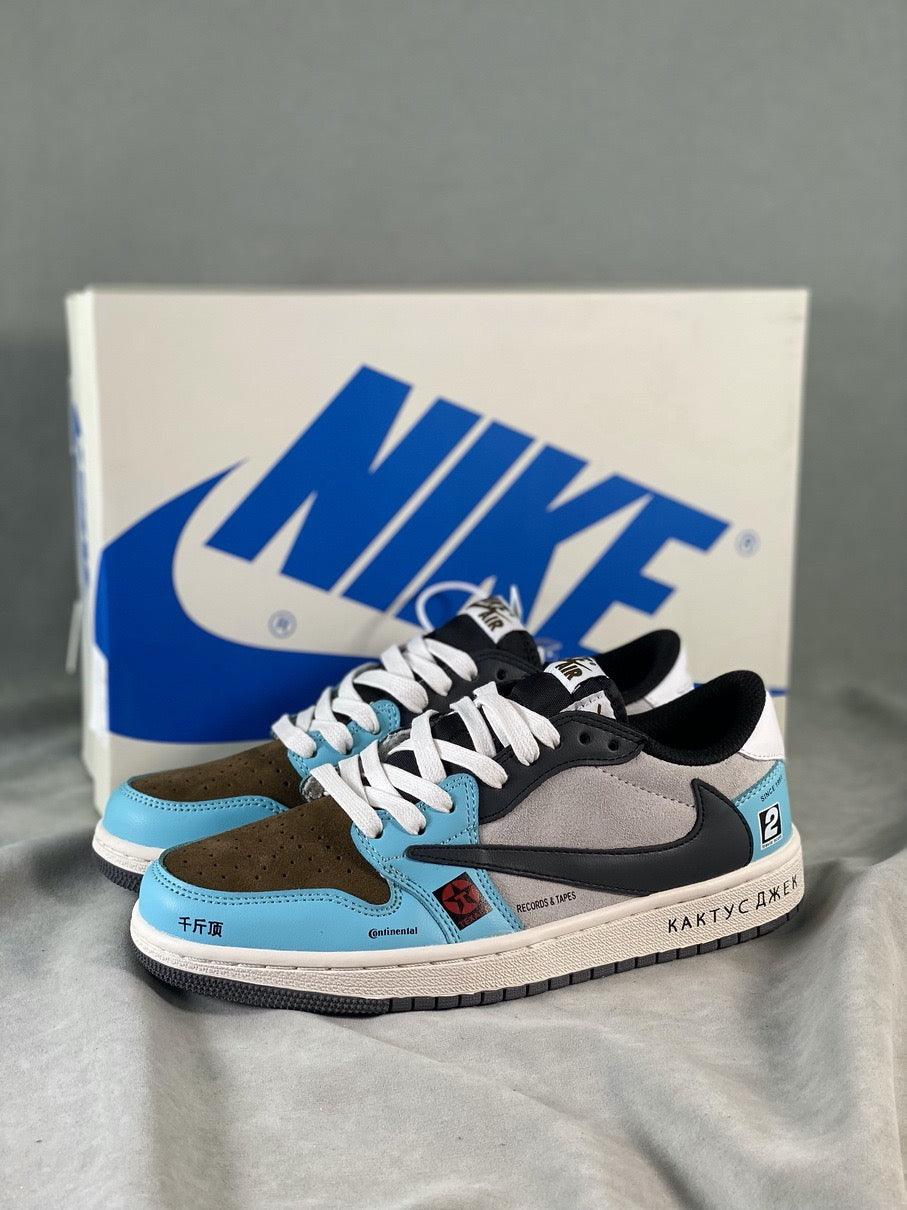 Custom Travis Scott x Air Jordan 1 Low OG SP 'JACKBOYS' DM7866-009 - sneakerhypesusa