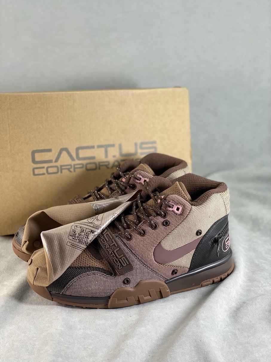 Custom Travis Scott x Air Trainer 1 Wheat DR7515-200