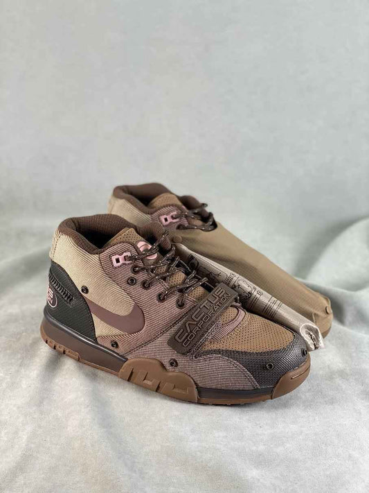 Custom Travis Scott x Air Trainer 1 Wheat DR7515-200