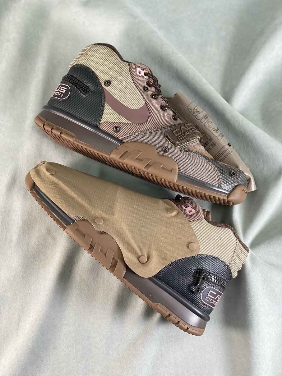 Custom Travis Scott x Air Trainer 1 Wheat DR7515-200