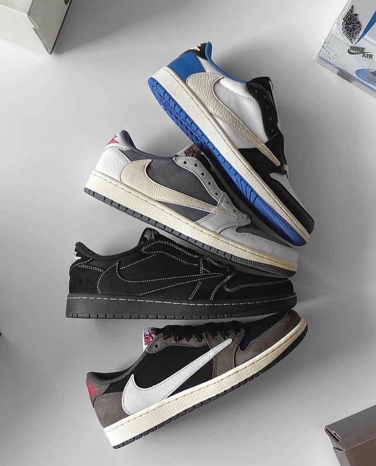 Custom Travis Scott x Fragment x Air Jordan 1 Low DM7866-001