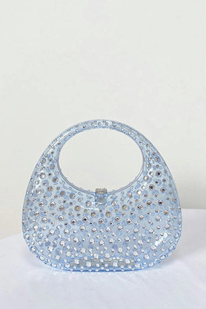 Obsidian Diamond Glass Handbag