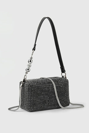 Dajia Diamond Chain Pearl Handbag